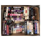 Box of VHS movies