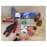 Flat of taper candles