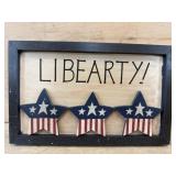 9x14 Liberty wood sign