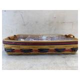 2000 Longaberger Pie basket combo with stars and