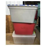 3 Storage totes