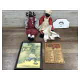 Vintage Americana dolls and pictures