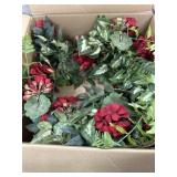 18 inch red flower wreath