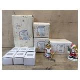 Flat of 6 Cherished Teddies and 6 Avon teddies