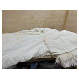 White chenille bedspread