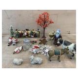 2- Flats of various Christmas ornaments and dept.