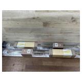 2- Brass color decorative curtain rods  28-48