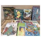 Flat of old colloring books