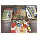 Flat of vintage color books