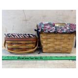 1997 and 1996 Longaberger baskets both with