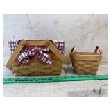 1999 Longaberger double handle basket (handle