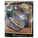 Dept. 56 Dickens village throw blanket