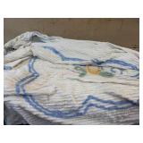 White Floral Chenille bedspread