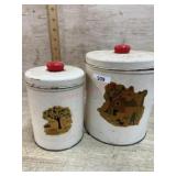 Vintage metal canister