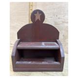 Wood hanging americana letter box