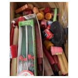 Box lot of votive and taper candles