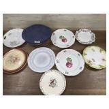 Old plates and Pyrex covered bowl