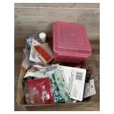 Flat of household hardware items