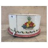 Vintage metal cake carrier