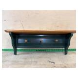 Wood wall shelf and wood bird house