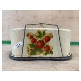 Square metal cake carrier