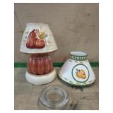 Fall jar candle with jar toppers