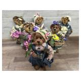 Flat with  6 Boyds bear figures