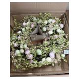 18 inch Easter egg wreath