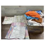 Box lot of towels and sheets