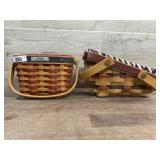 2001 Longaberger mini Inaugural basket, and small