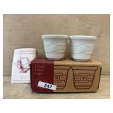 Longaberger 2 pack votive cups