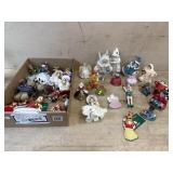 Flat of various Christmas ornaments