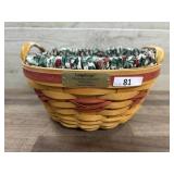 1999 Longaberger Popcorn Basket with liner and