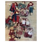 Flat of rag dolls