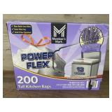 Power Flex Tall Kitchen Bags, 200 Count
