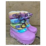 Used Girlsï¿½ Pink Winter Boots Size 7/8