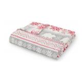 Holiday-Themed Fleece Throw Blanket