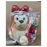 Plush Toy Wearing Santa Hat