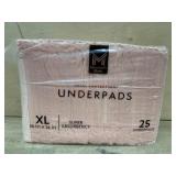XL Disposable Underpads, 25 Pack