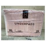 XL Total Protection Underpads, 25 Count