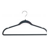 50-Pack Black Rubberized Hangers