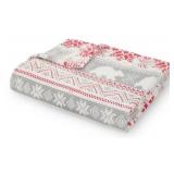 Holiday-Themed Lounge Throw Blanket