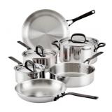 KitchenAid 11-Piece Stainless Steel Cookware