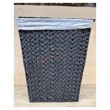 Black Woven Laundry Hamper With Liner