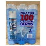 Lysol Disinfectant Spray 3-Pack, Crisp Linen