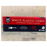White Plastic Forks 600 Count Samï¿½s Club