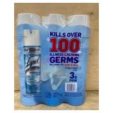Lysol Disinfectant Spray 3-Pack Crisp Linen