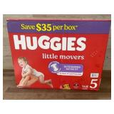 Huggies Little Movers Diapers, Size 5, 148 Ct