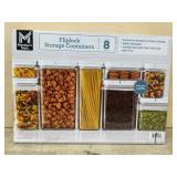 Fliplock Storage Containers, Set of 8