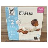 Premium Baby Diapers, Size 2